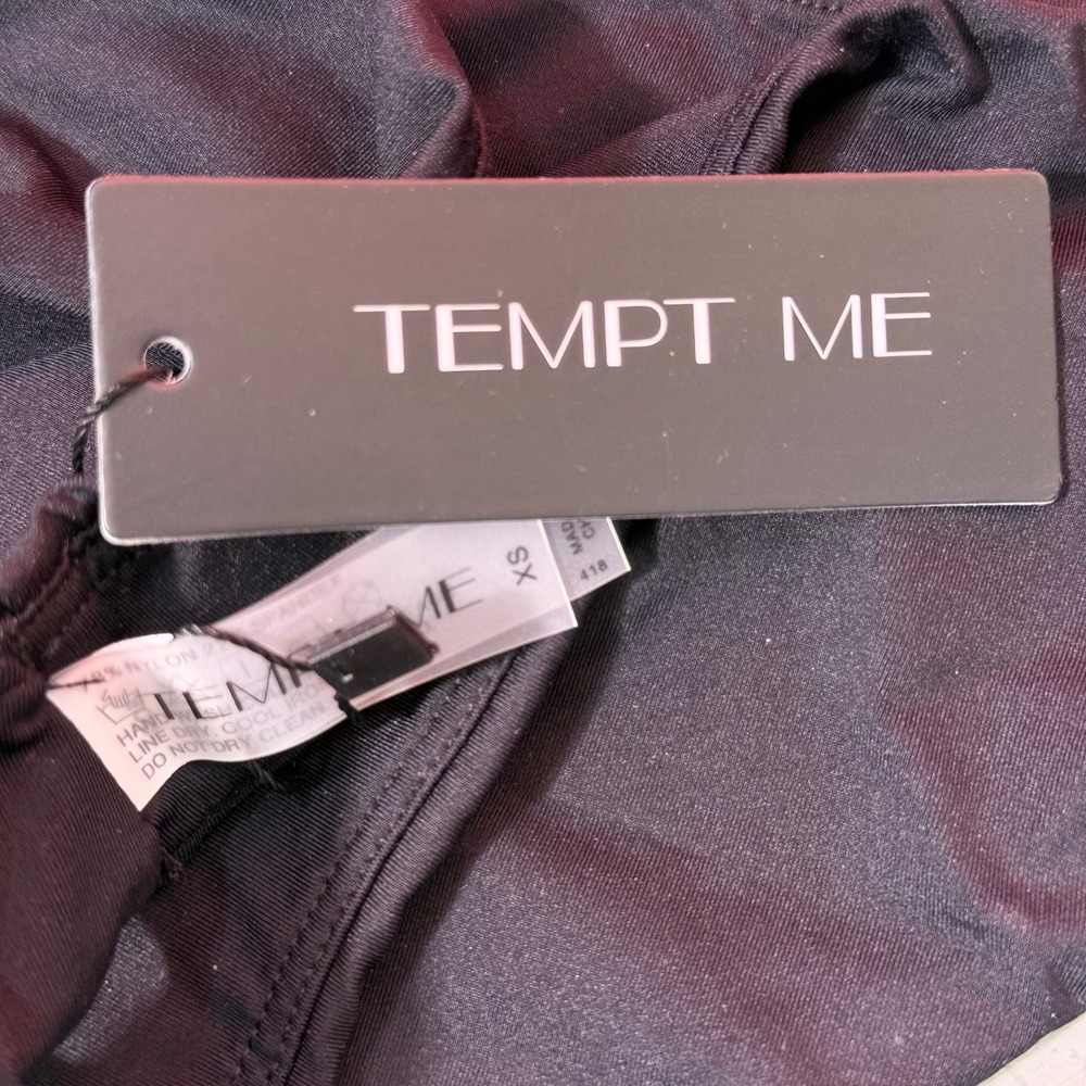 NWT Tempt Me Bikini Bottoms Set Of 2 Moderate Coverage Black White XS - Picture 6 of 10